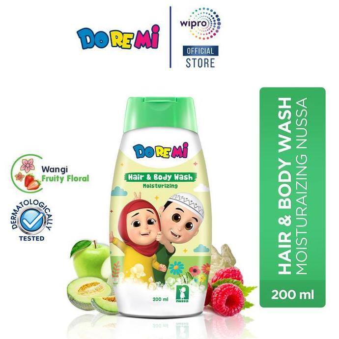 Byblue- Doremi Nussa Hair & Body Wash Moisturizing 200Ml - Sabun Mandi Cair