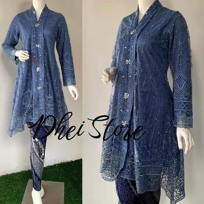 AV42 }} Dress Kebaya Kartini  / Kebaya Modern Elegan  / Kebaya Wisuda Kondagan Tille