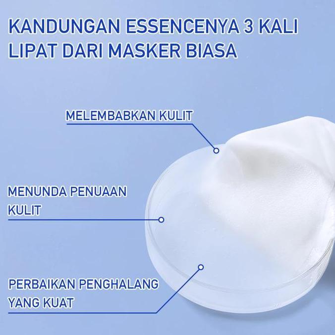 Rexzix- Dr.Polly Nicotinamide Squalane Brightening Mask 25Ml Mencerahkan Wajah Perawatan Masker Meng
