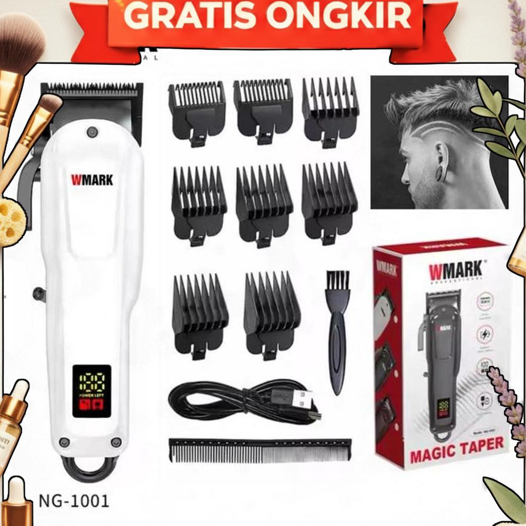 Wmark Alat Cukur Rambut Hair Clipper Professional 6600 Rpm New 2024 Charging Usb Tipe C Mesin Cukura