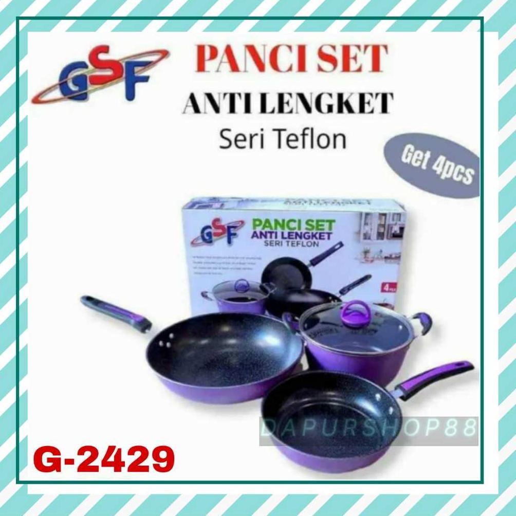 PANCI SET GSF G-2429 / PANCI SET ANTI LENGKET GSF 2429 / PANCI SET TEFLON GSF 2429 / PANCI SET SERI 