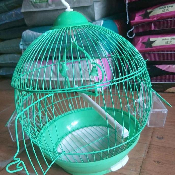 Bridwoi- A302 Dayang Bird Cage Sangkar Kandang Burung Bulat Kecil Lovebird