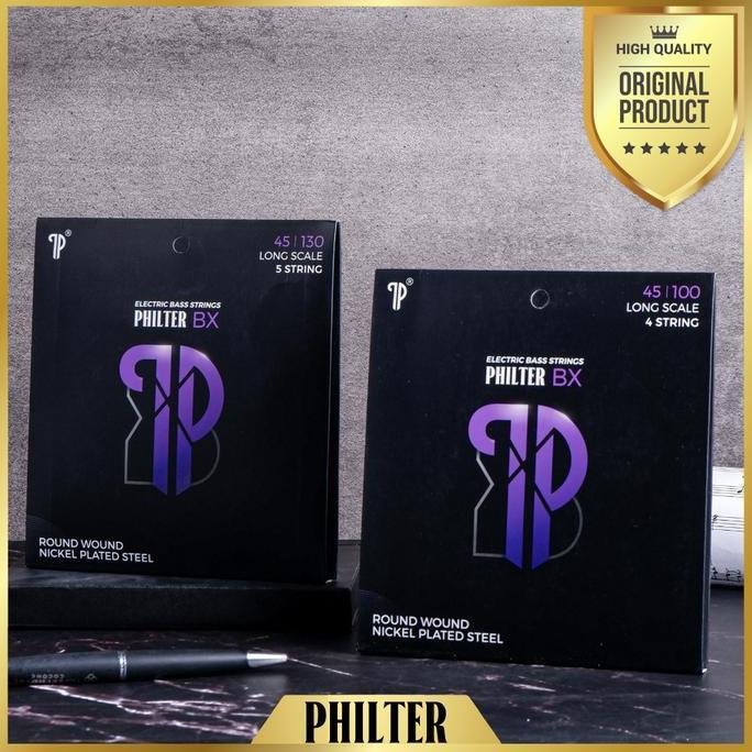Senar Gitar Bass 4 dan 5 Senar Philter BX Original