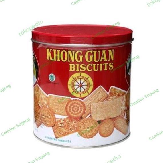 KHONG GUAN BISCUIT MINI 650 GRAM 1 KARTON ISI 6 KALENG PAS