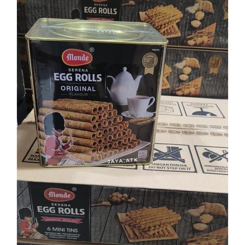 BISKUIT MONDE EGG ROLL SERENA 600 GRAM KALENG BESAR BISCUIT SEMPRONG PAS