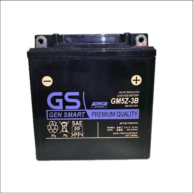 Promo Aki Motor Yamaha Mio Smile Awal GM5Z GS Accu Kering Diskon