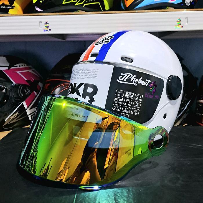 Kaca Helm Jp Rokr Iridium All Warna Original Original Dan Terpercaya
