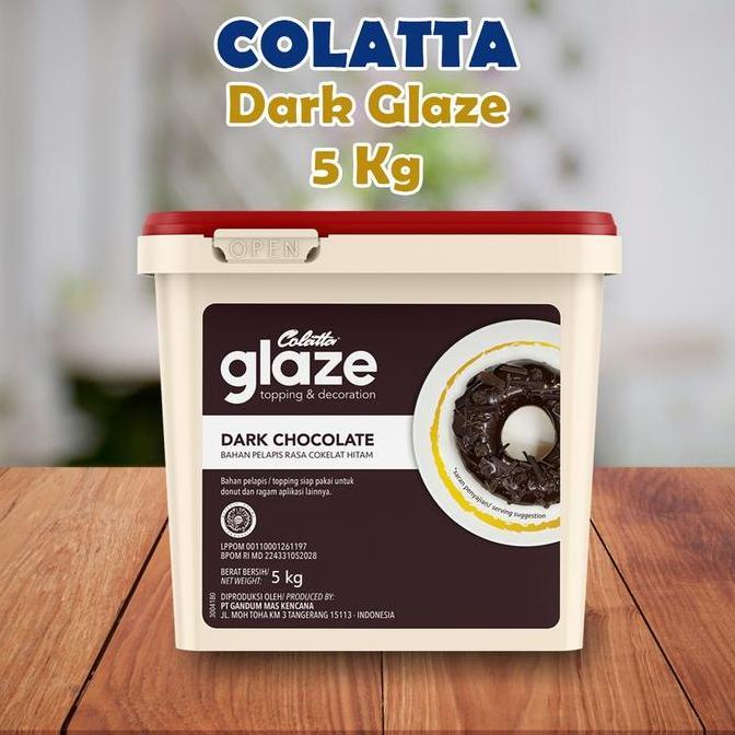 *#*#*#] Colatta choc glaze dark 5kg / pile Rasa coklat