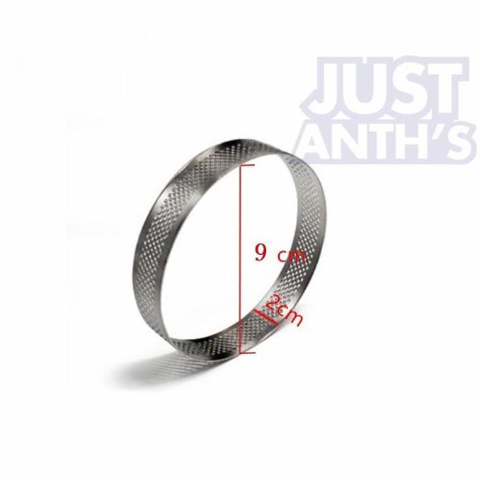 Perforated Cake Ring - Bulat Round Shape 8 cm, 9 cm, 10 cm Tinggi 2 cm