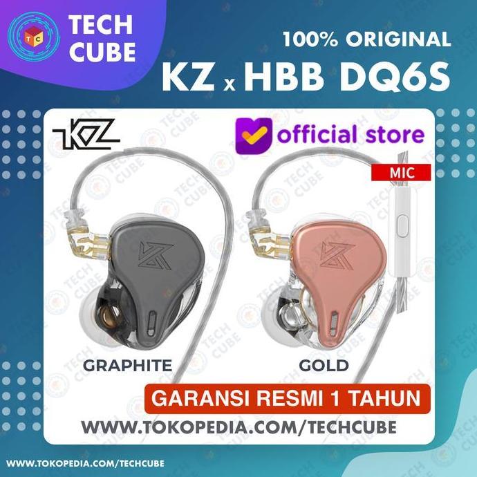 Purplex- Kz X Hbb Dq6S With Mic In Ear Hifi Driver Earphone Alt Dq6 Zes Zex Pro