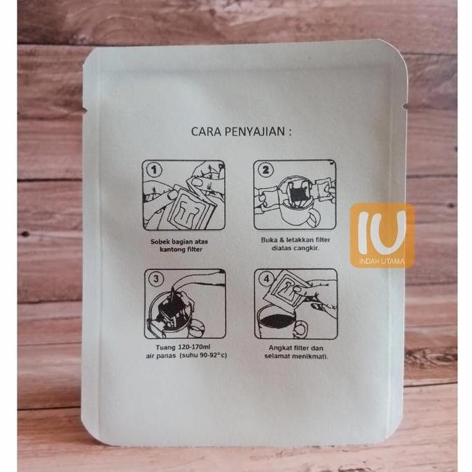 Gasyuk- Kemasan Sachet Craft Printing Cara Seduh Kopi Drip Bag 50 Pcs