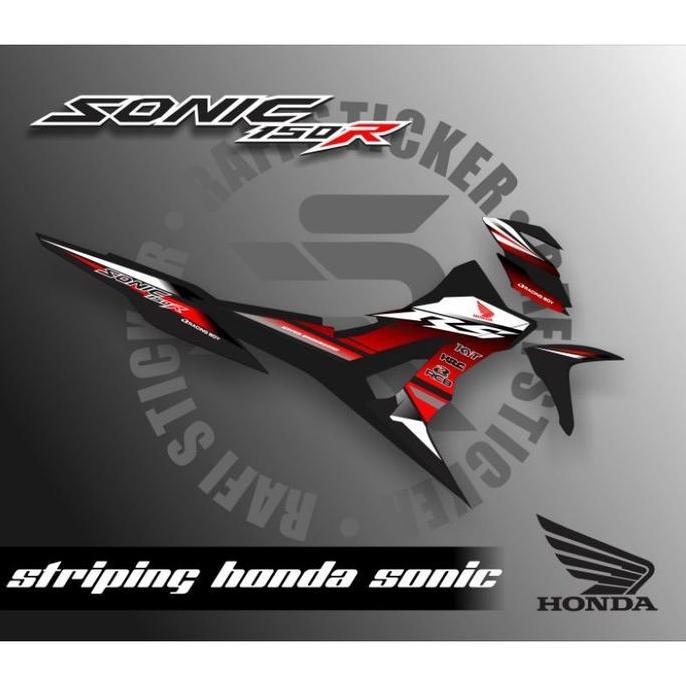 STRIPING HONDA SONIC VARIASI / STICKER VARIASI MOTOR SONIC 150 R
