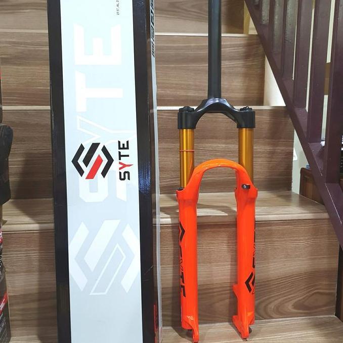 FORK AIR SUSPENSION SYTE ST-C203 LOCK UNTUK MTB 27.5 INCH T 120 MM ORIGINAL DAN TERPERCAYA