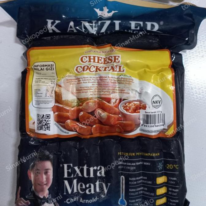Bnbx- Sosis Kanzler Sosis Sapi Kanzler Sosis Cheese Cocktail Kanzler 500G