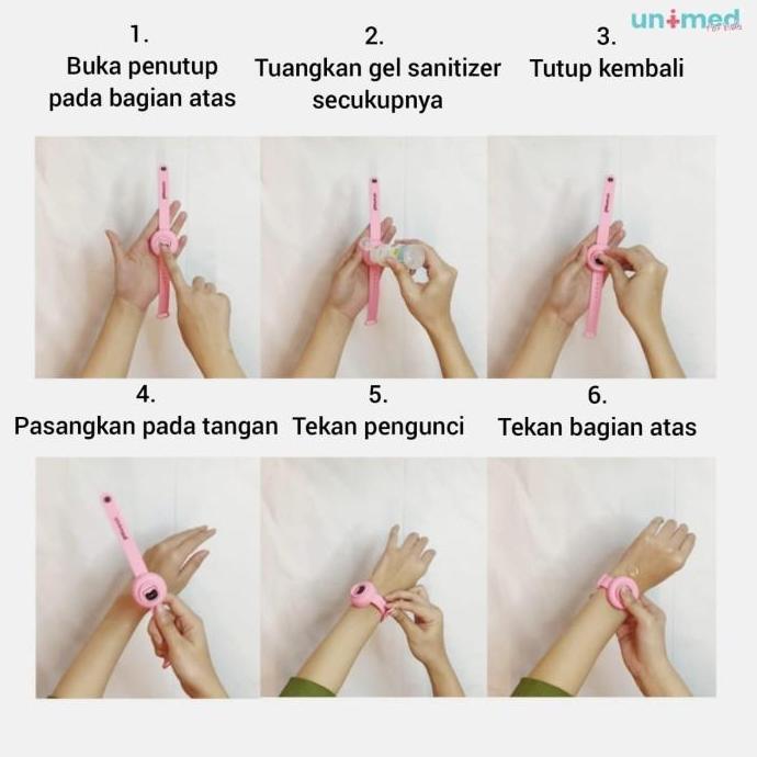 UNIMED KIDS HAND SANITIZER WRISTBAND / GELANG SANITIZER