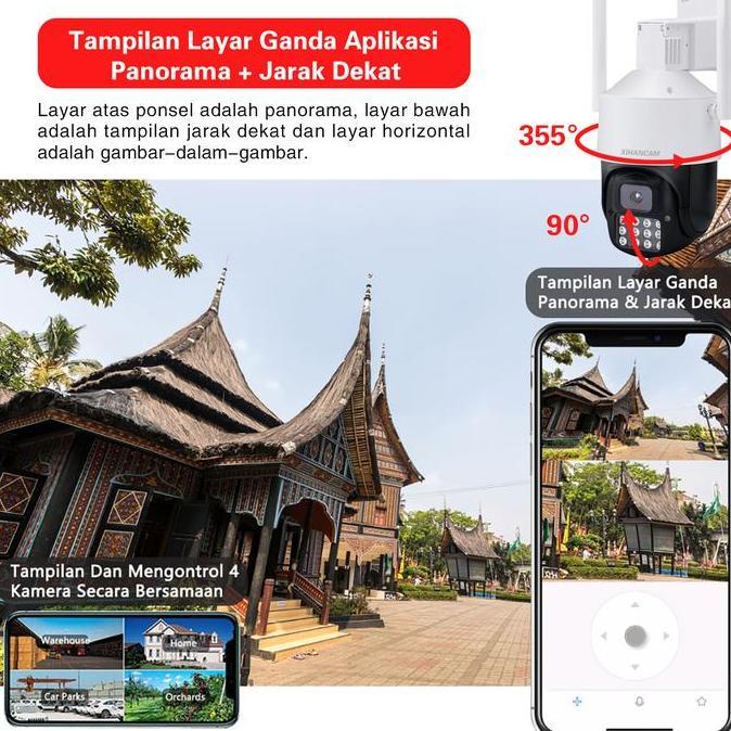 Agent- Xihancam 5Mp Cctv Outdoor Wifi Waterproof Smart Ip Kamera Zoom 360 Ptz Cctv Wifi Jarak Jauh L