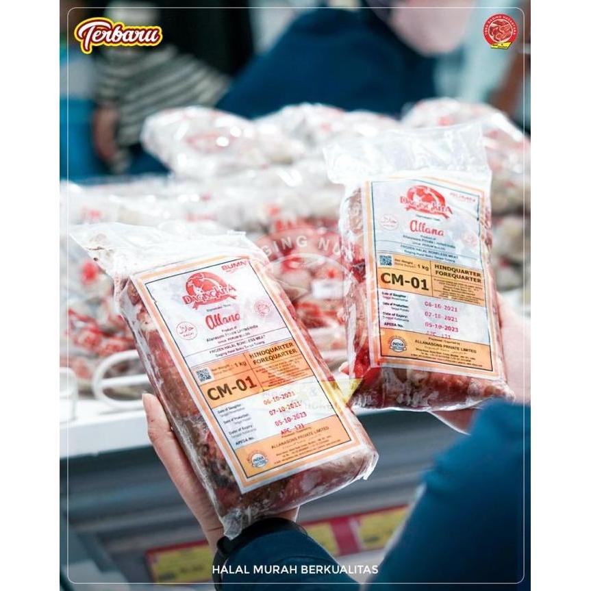 Bnbx- Daging Kerbau Kita 1Kg/Frozen/Cm01/All Merk Sesuai Dengan Ketersediaan