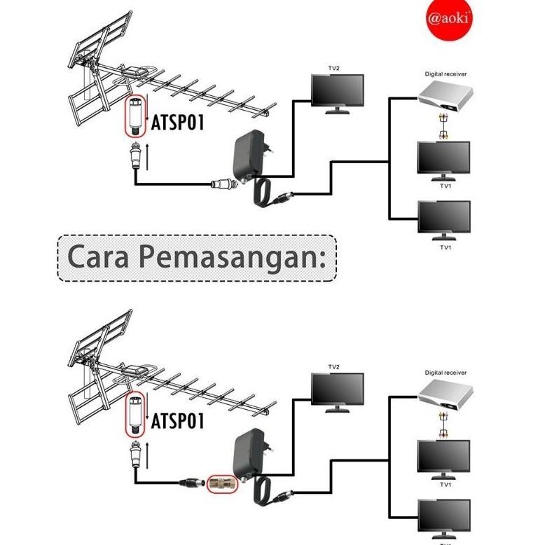 PROMO Booster Antena Tv Aoki / Booster Tv Smart Aoki ATSP02