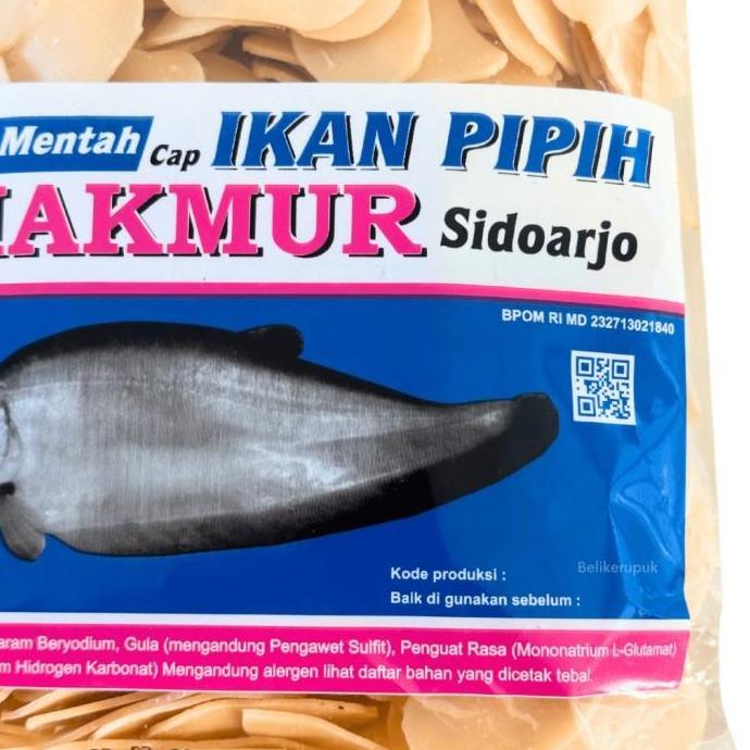 Kerupuk Ikan Mentah Cap Ikan Pipih 500g