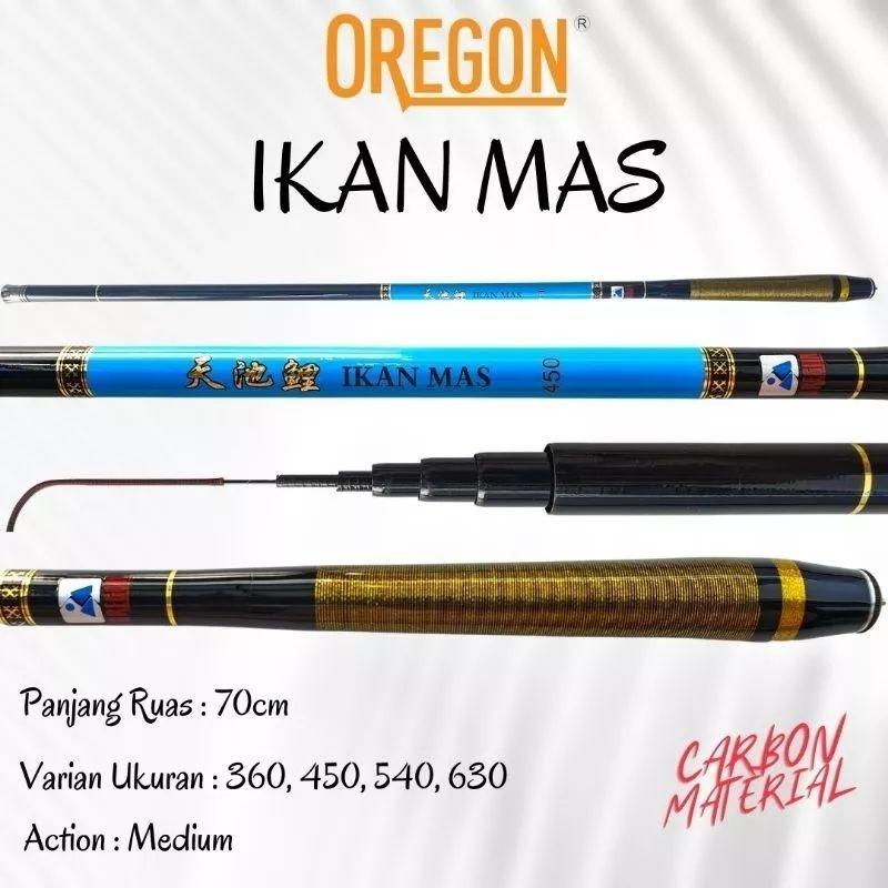 Joran Tegek Oregon Ikan Mas Bahan Karbon 360-630Cm