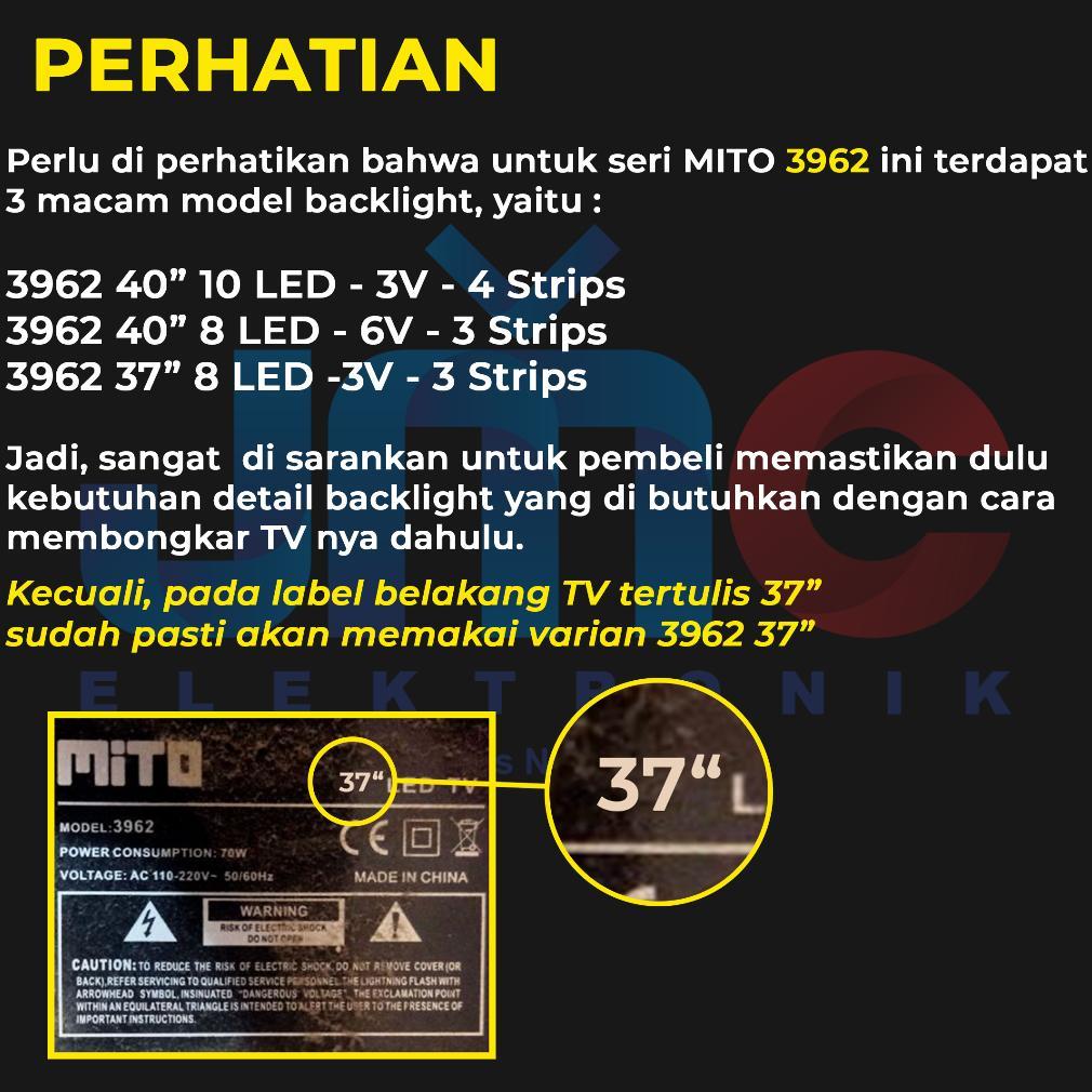CUCI GUDANG Backlight TV Mito 40 37 Inch 3962 HL-00400A28-1001S-01 A2  4*10 / HS-37D3006V1W8C1B73310