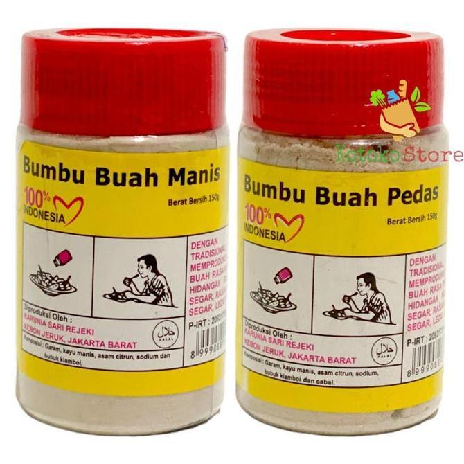 Garam Buah Cap Elang/ Bumbu Kiamboy / Garam Buah Pedas dan Manis 150gr