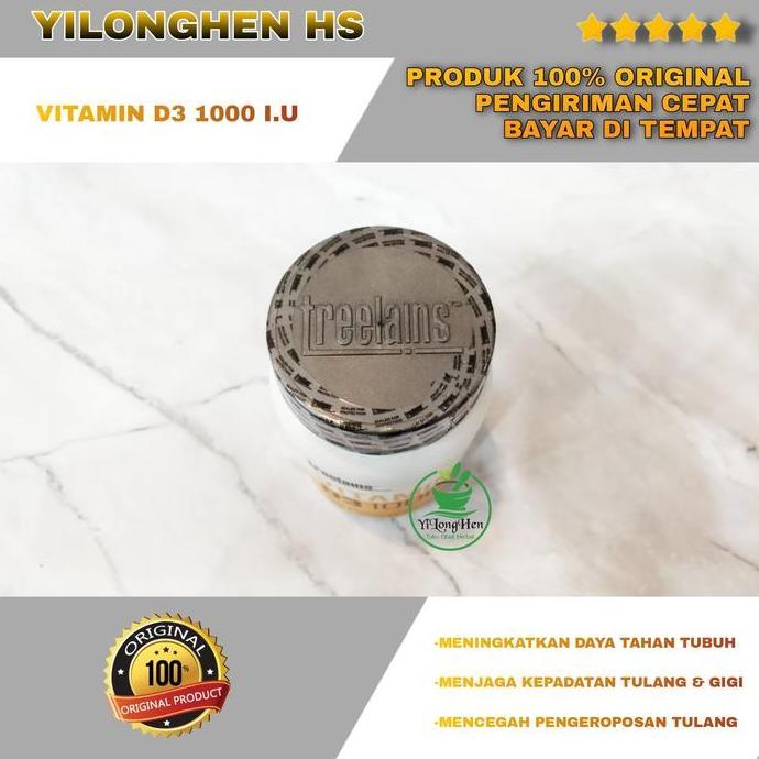 Treelains Vitamin D3 1000 IU Isi 60 Tablet Cholecalciferol