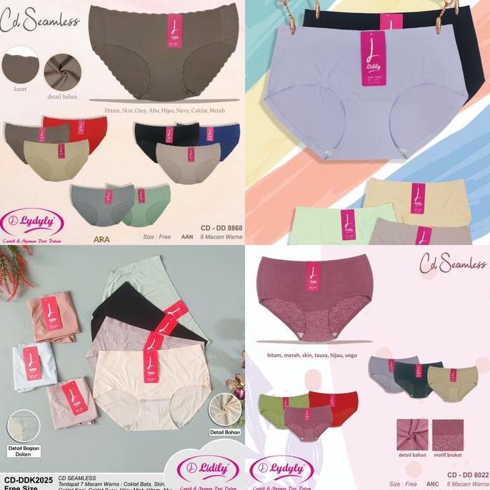 AI172 - Lydyly 8868 8053 8022 2025 CD Celana Dalam Seamless Wanita Murah