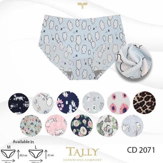 AI126 >> CD wanita Seamless Tally 2071 Seamless Panty Bermotif