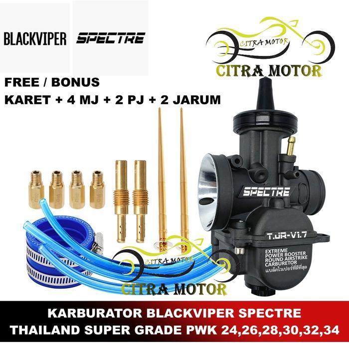 [ Bisa Cod ]Karburator  Blackviper Spectre Racing Original Pwk 24 26 28 30 32 34 Thailand Carburetor