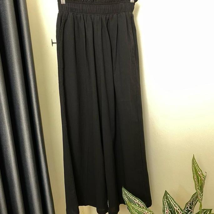 kulot palazo linen cringcle Hitam LA