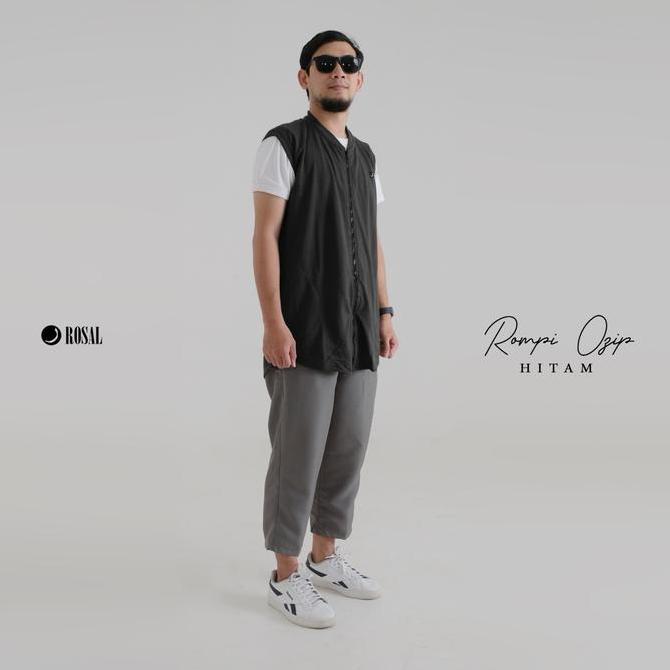 Rosal Rompi Ozip Rompi Sholat Rompi Solat Zipper Outer Sholat Rompi Pria Rompi Sholat Resleting Romp
