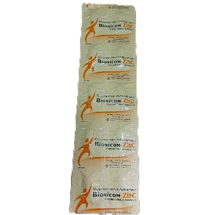 Bionicom Zinc - Suplemen Makanan Zinc Strip untuk Kesehatan Optimal Diformulasikan Khusus Bionicom Z