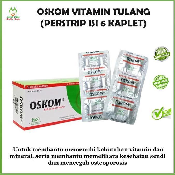Oskom Capsul Harga per strip isi 6 Vitamin Tulang Sendi