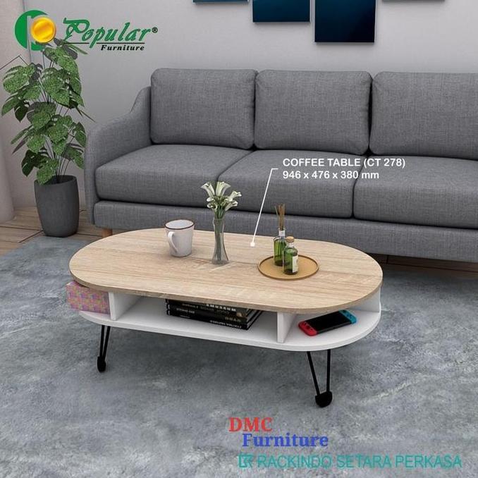 TERBARU - Meja Tamu Meja Sofa Meja Kopi Kaki Retro Bandung