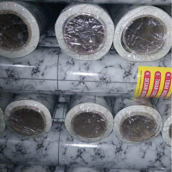 Karpet Karpet Lantai Glossy 120X15 M Motif Marmer Tikar