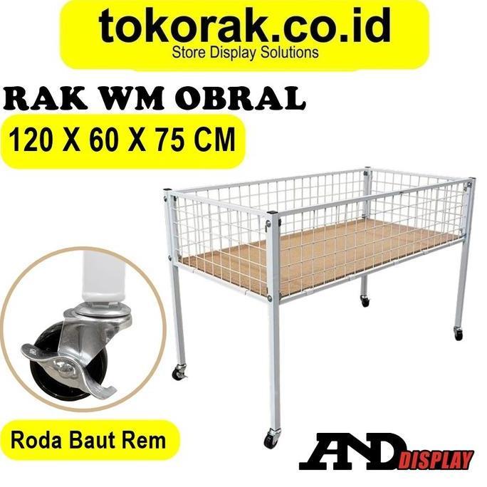 RAK OBRAL WIREMESH 60*120 CM BOX WAGON KERANJANG SERBAGUNA ANDDISPLAY