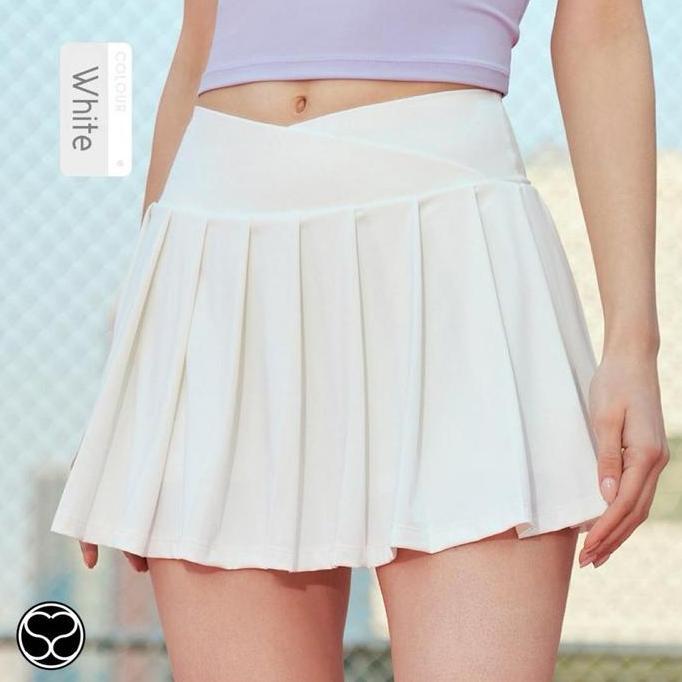 BEBAS ONGKIR - SecondShape - Venus Pleated Skirt Rok Tennis Golf Padel Olahraga Wanita Sport Skort