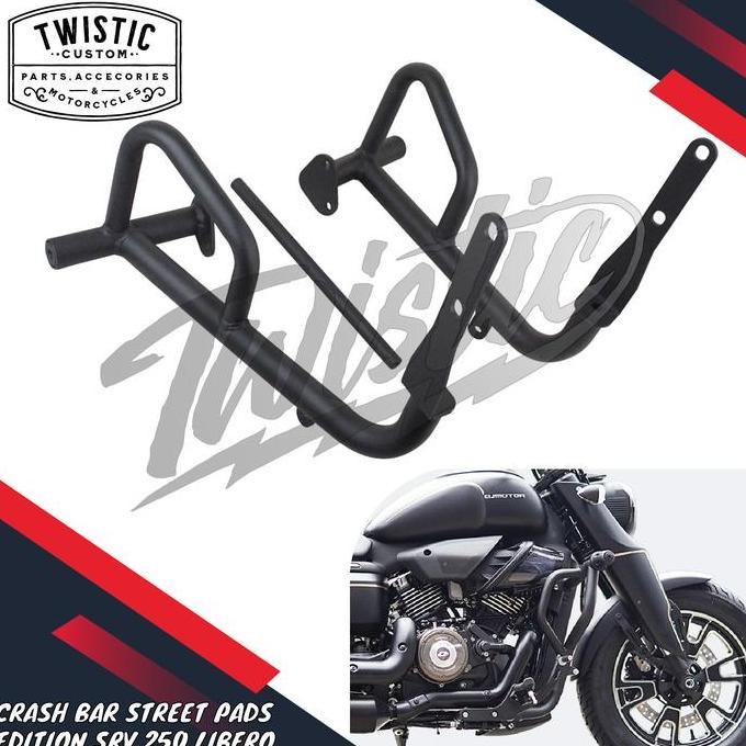 Engine Guard Crash Bar Pelindung Mesin Street Pads Edition Motor Qjmotor Qj Motor Srv 250 Srv250 Lib
