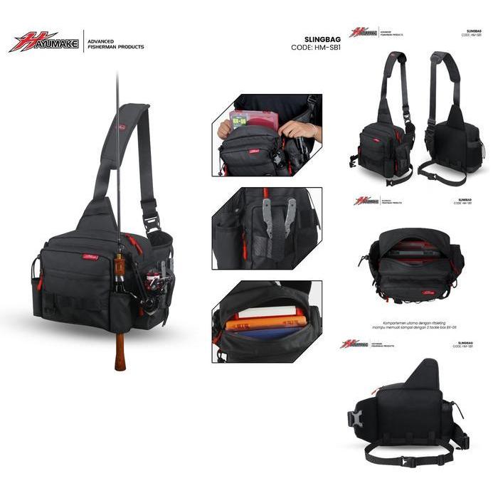 Tas Selempang Mancing Hayumake | Tas Pancing | Tas Mancing