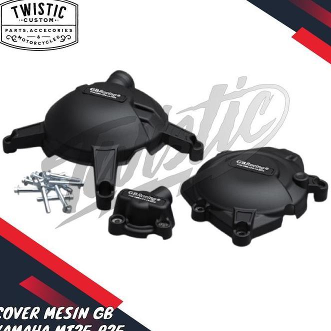 Cover Mesin Pelindung Blok Bak Kopling Engine Protector Cover Gb Racing Motor Yamaha Mt25 R25 Mt 25 