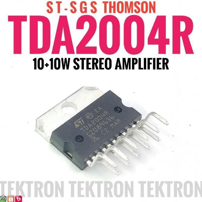 (1) ST TDA2004R IC 10Watt Stereo Power Amplifier. TDA2004 TDA 2004 Audio iwame3