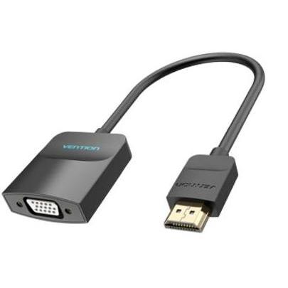 TERMURAH - HDMI Male to VGA Female With Audio & Micro-USB
