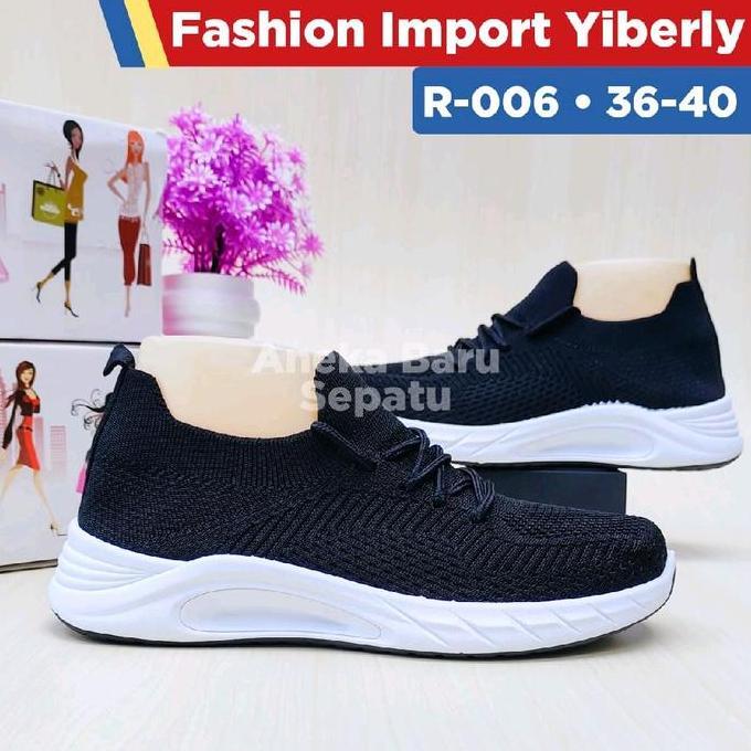 SEPATU RAJUT TALI YIBERLY TALI R-006 KODE 1356