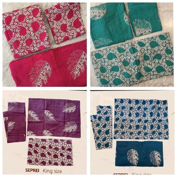 TERBARU - sepre putri diana motif  Batik print ukuran besar 180 x 200 4 bantal 2 guling