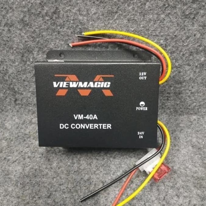 TERBARU - VIEWMAGIC VR-40A Car Converter Step Down DC 24V 12V 40A Murah