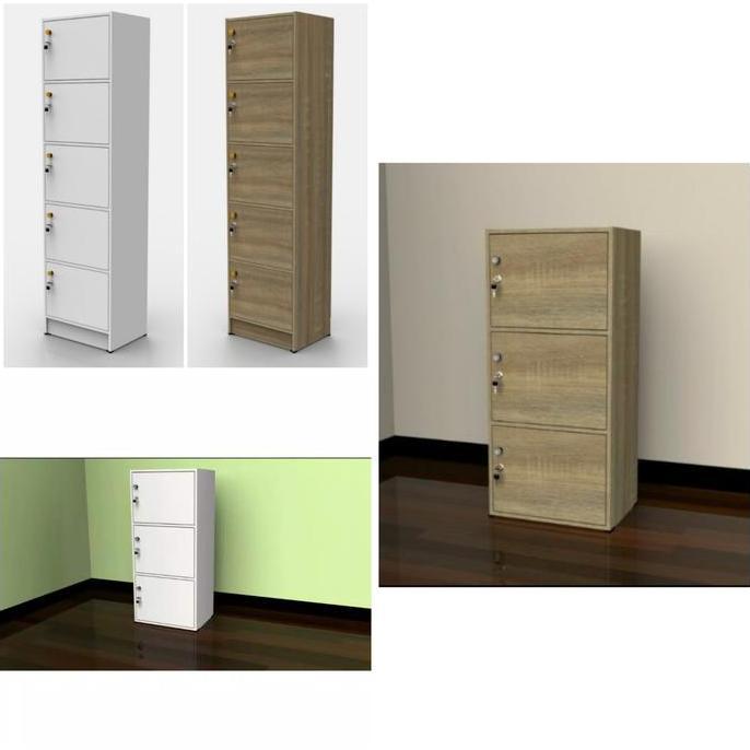 PROMO - Rak lemari susun 3 putih buku baju pakaian lemari anak