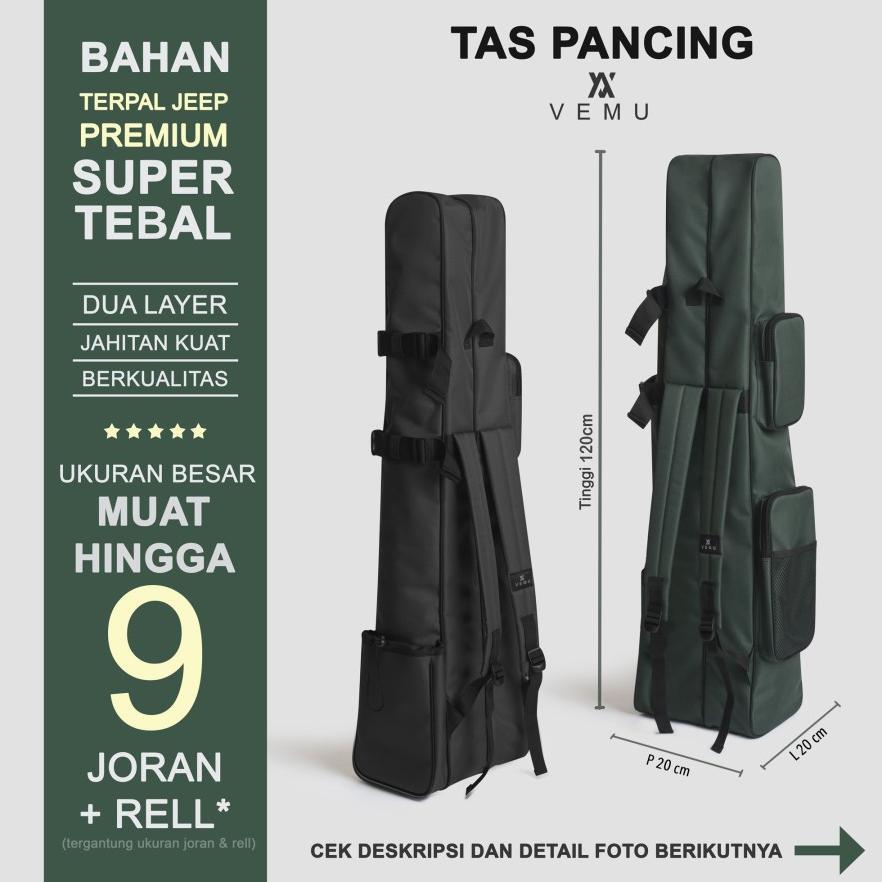 TAS PANCING BAHAN TEBAL DAN PREMIUM BAHAN KANVAS TERPAL JEEP 120cm