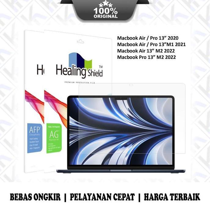 Anti Gores Macbook Air / Pro 13" M2 / M3 / M4 2022 Healing Shield Screen Protector Clear / Anti Refl