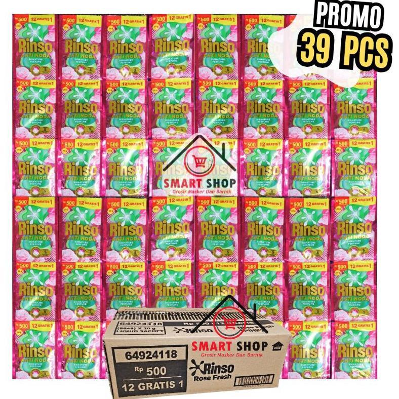 Ew64 Aw89 Rinso Renceng 20 ml Isi 36 Sachet Anti Noda + Molto Berkualitas Terlaris